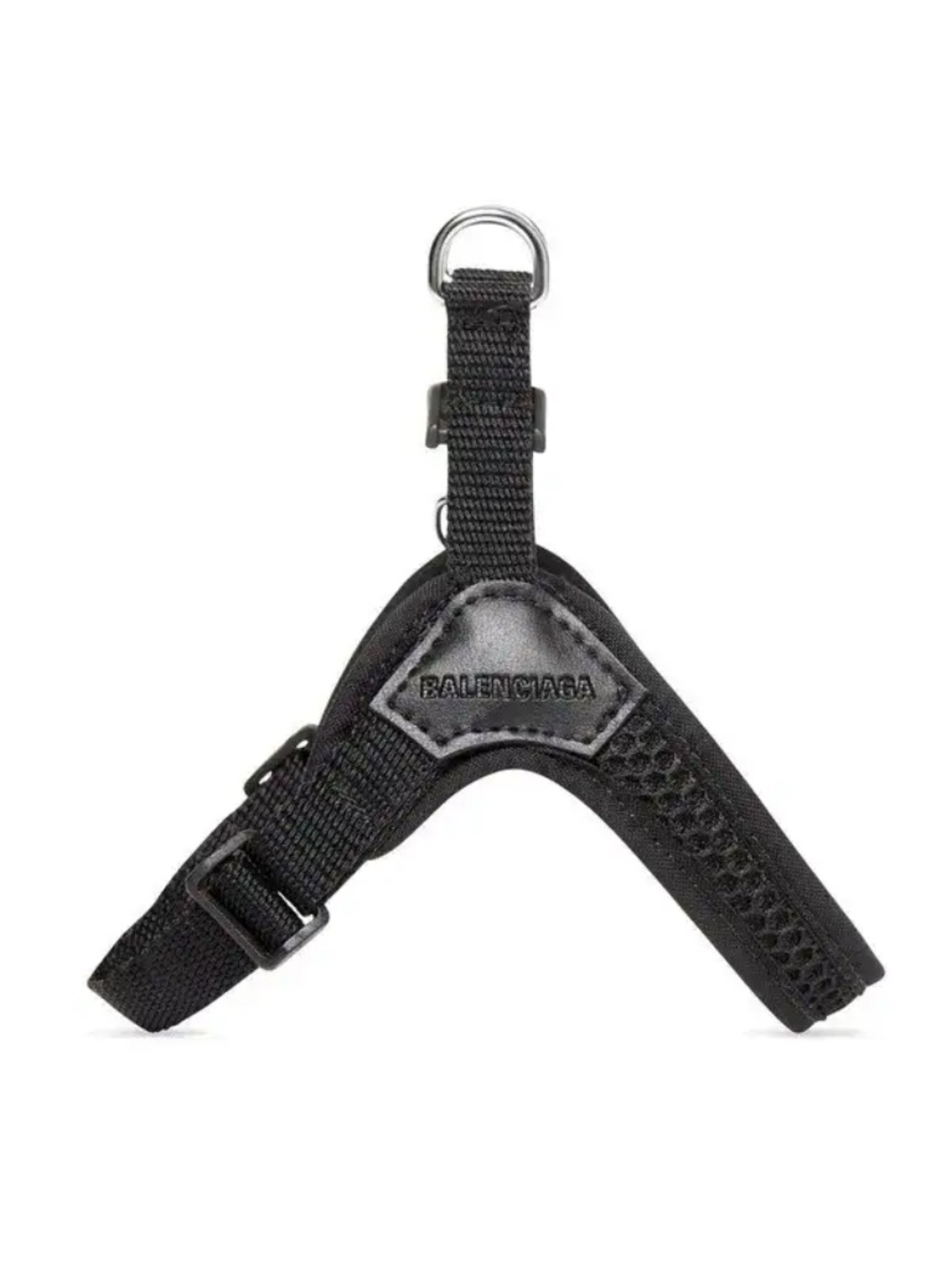 Balenciaga Dog Harness Black Dog ID Tag Size XS